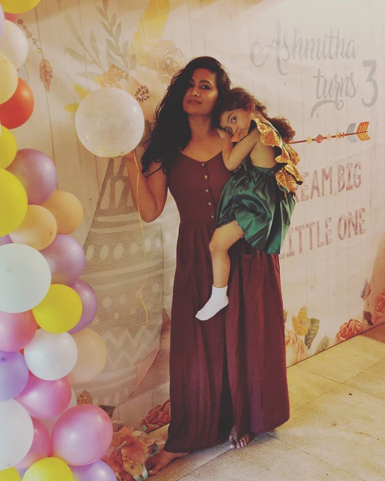 Shwetha Srivatsav Daughter 3rd Birthday Celebration