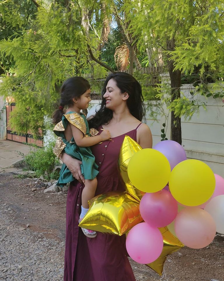 Shwetha Srivatsav Daughter 3rd Birthday Celebration