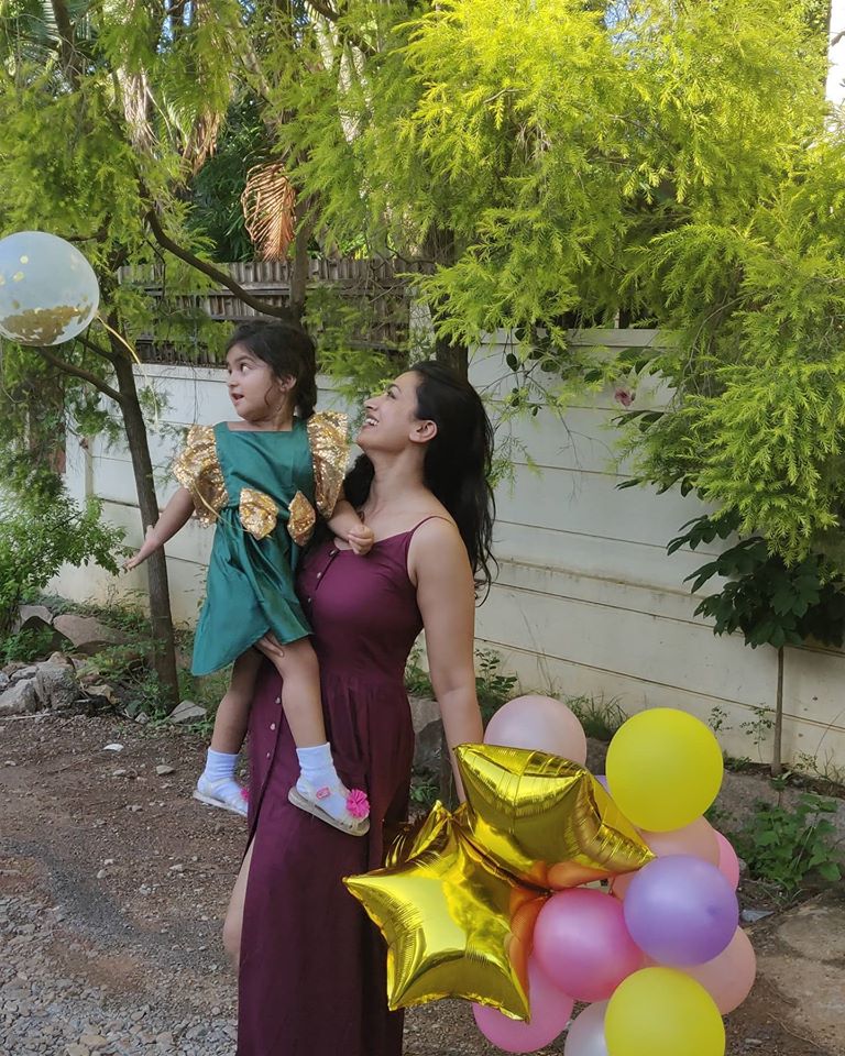 Shwetha Srivatsav Daughter 3rd Birthday Celebration