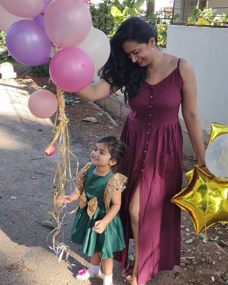 Shwetha Srivatsav Daughter 3rd Birthday Celebration
