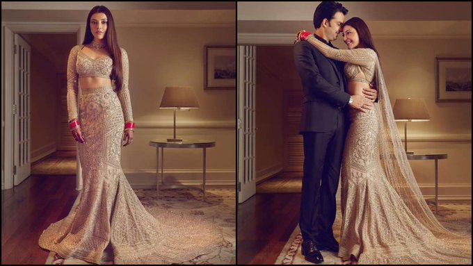 Kajal Agarwal And Gautam Kitchlu Viral Wedding Photos