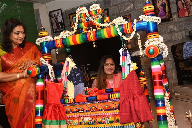 Meghana Raj & Chiru Sarja Son Thotilu Shastra