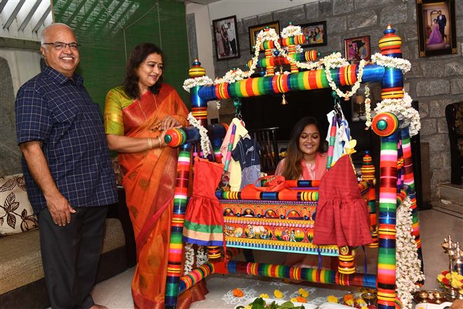 Meghana Raj & Chiru Sarja Son Thotilu Shastra