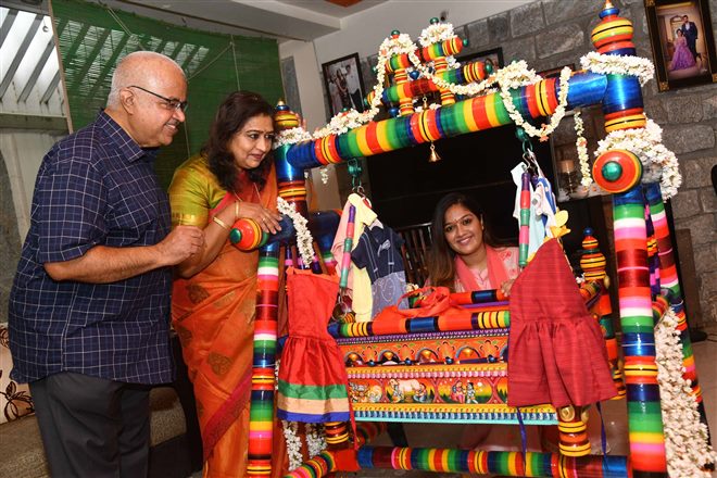 Meghana Raj & Chiru Sarja Son Thotilu Shastra