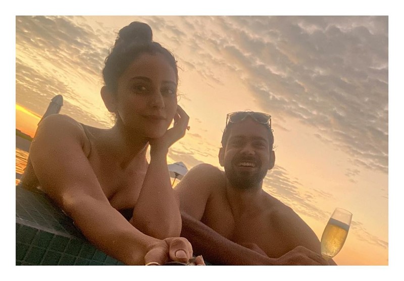 Rakul Preet Singh 2020 South Atoll Dhidhoofinolhu Maldives Vacation Photos