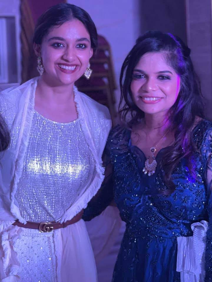 Keerthy Suresh At Her Close Friend wedding