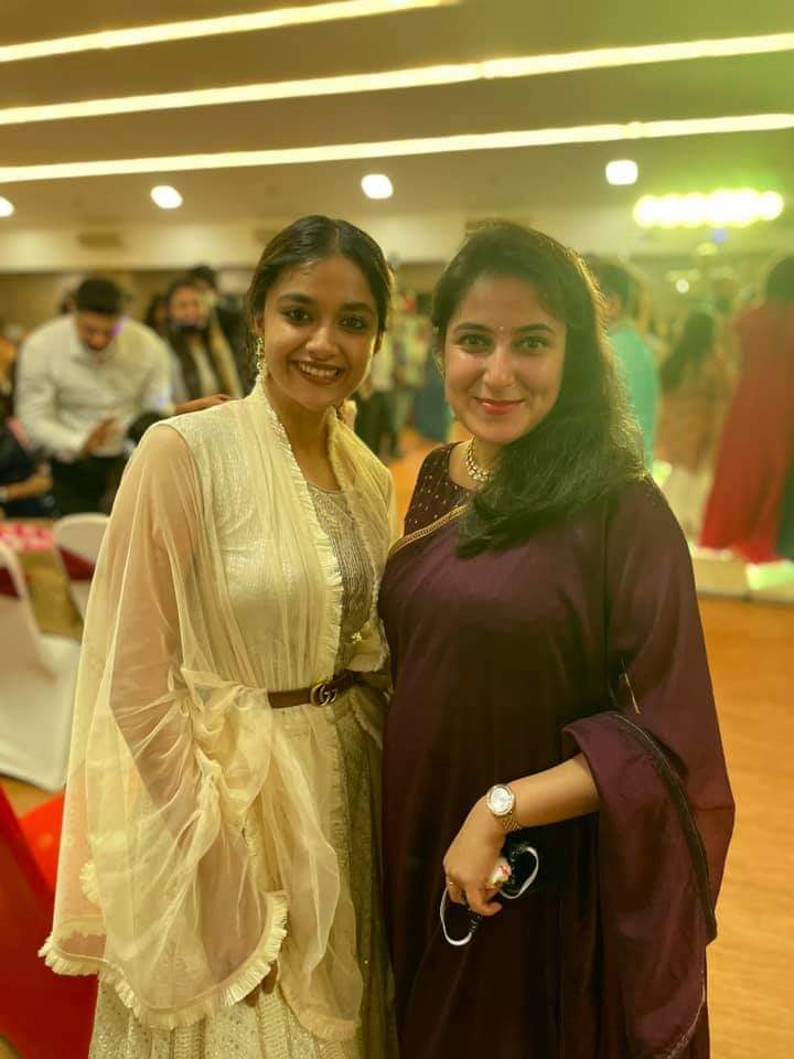 Keerthy Suresh At Her Close Friend wedding