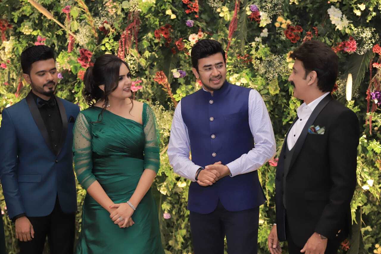 Ramesh Arvind Daughter Niharika  Wedding Reception Photos