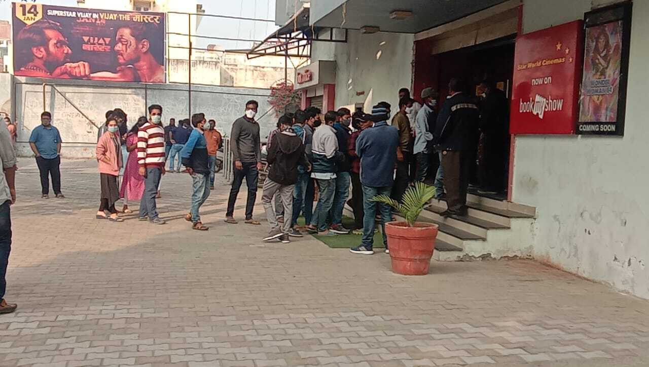 Fans Celebrate Grand  Master Movie Release