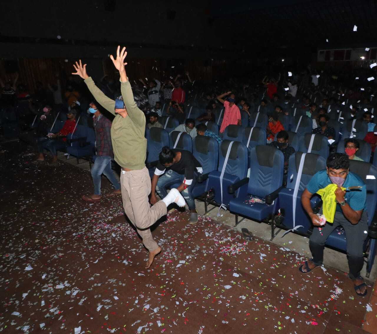 Fans Celebrate Grand  Master Movie Release