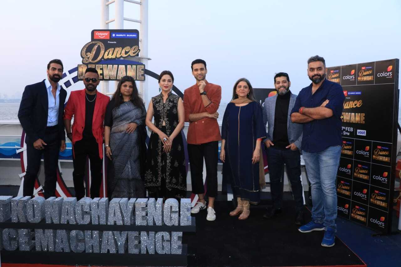 Madhuri Dixit and others celebs at the launch of Dance Deewane