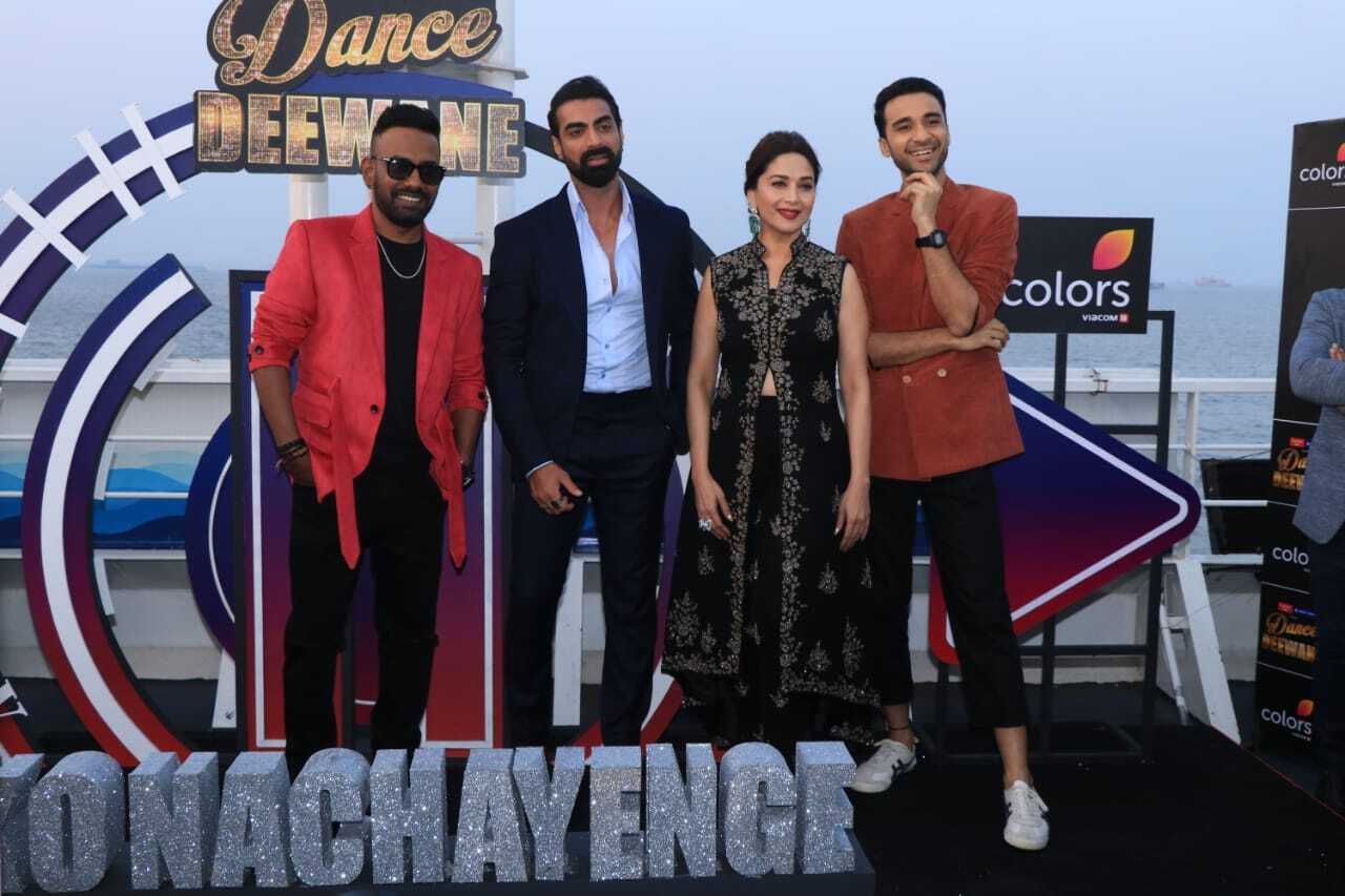 Madhuri Dixit and others celebs at the launch of Dance Deewane