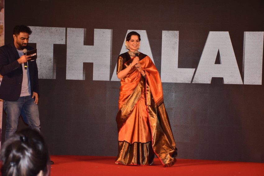 Kangana Ranaut & Others At The Trailer Launch Of Thalaivi