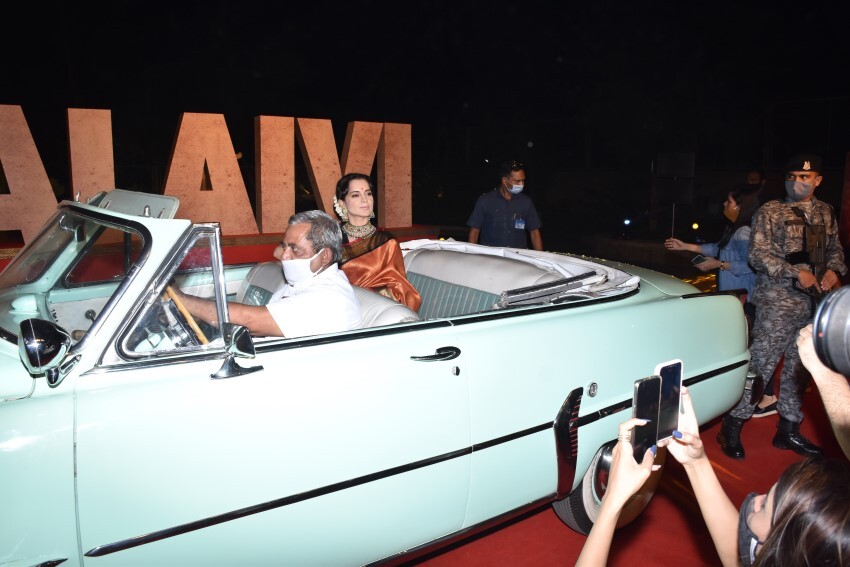 Kangana Ranaut & Others At The Trailer Launch Of Thalaivi