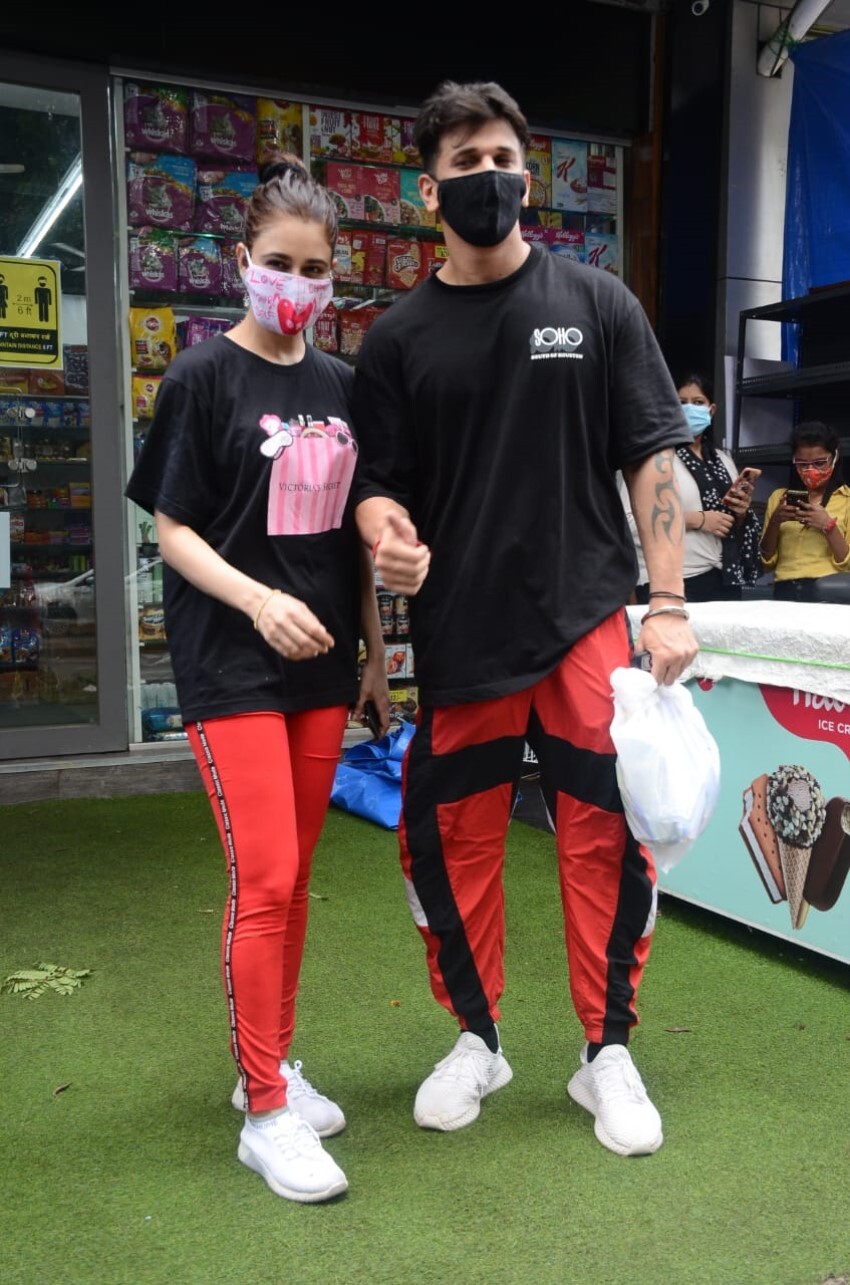 Prince Narula and Yuvika Chaudhary spotted at Andheri