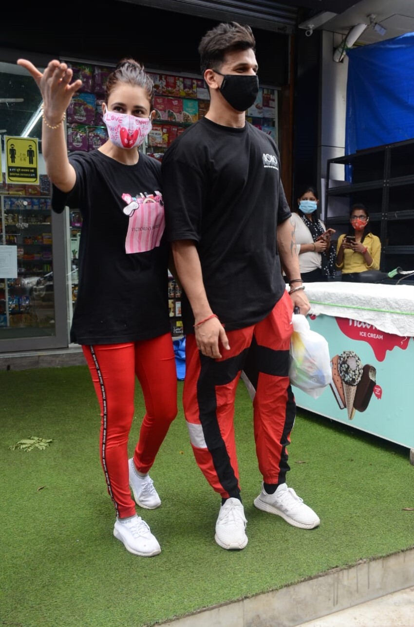 Prince Narula and Yuvika Chaudhary spotted at Andheri