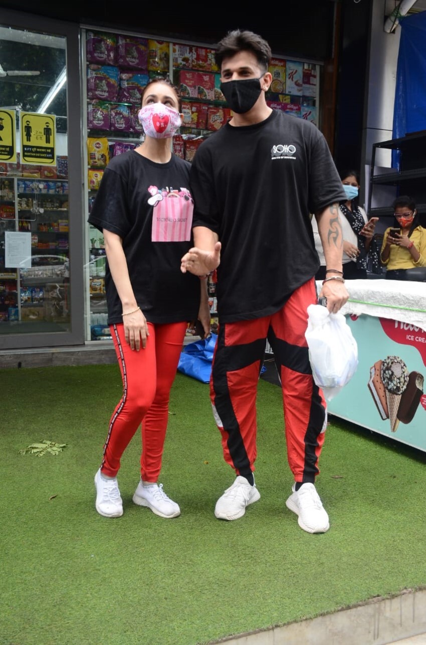 Prince Narula and Yuvika Chaudhary spotted at Andheri