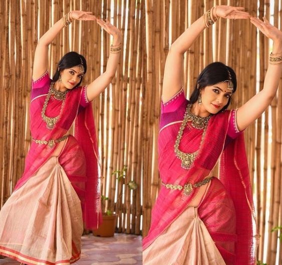  కల్పికా గణేష్ సెక్సీ ఫొటోలు: ఓ వైపు ట్రెడిషనల్ లుక్.. మరోవైపు బికినీ అందాలు..