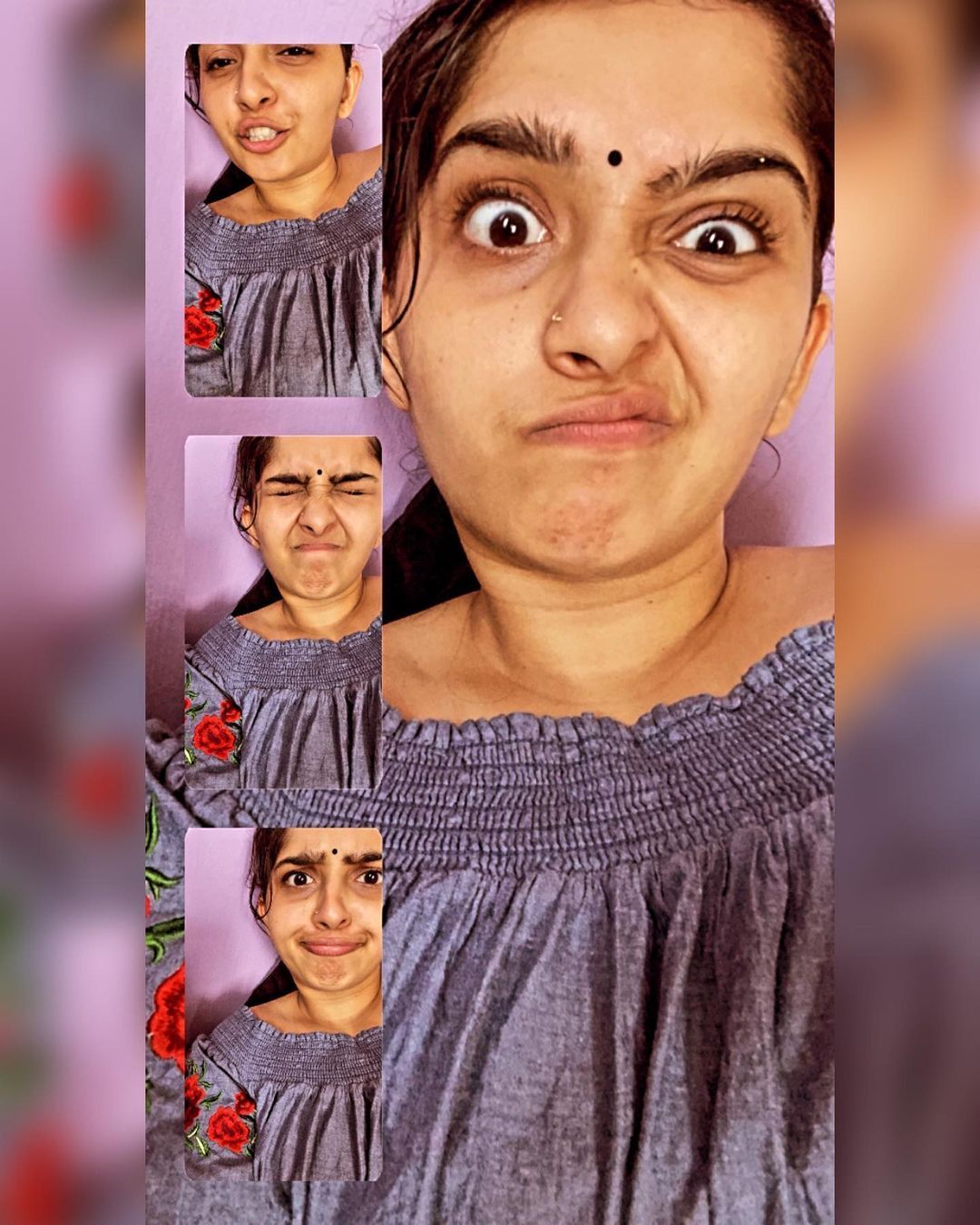 രസകരമായ ലുക്കിൽ  സനുഷയുടെ സെൽഫി, ചിത്രങ്ങൾ നോക്കു