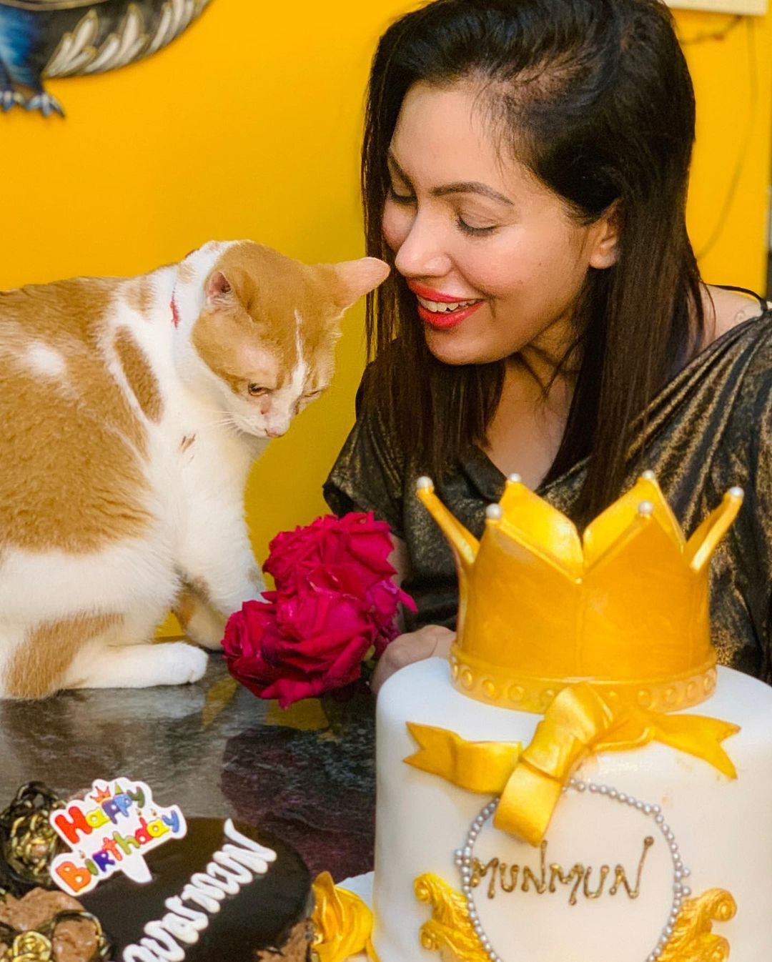 Taarak Mehta Ka Ooltah Chashmah's Munmun Dutta Celebrates Birthday With Her Mother & Pet Cat