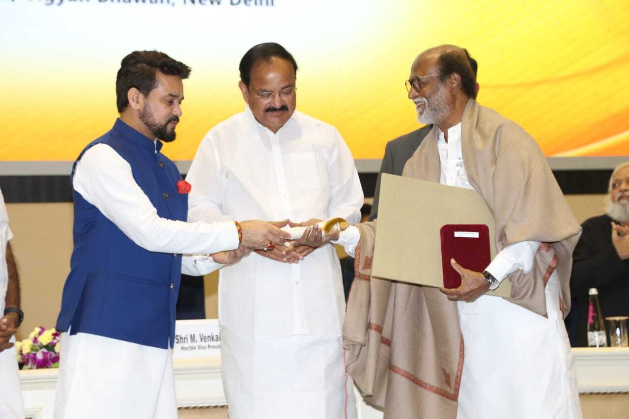 Rajinikanth's Viral Pictures From The 67th National Film Awards Ceremony