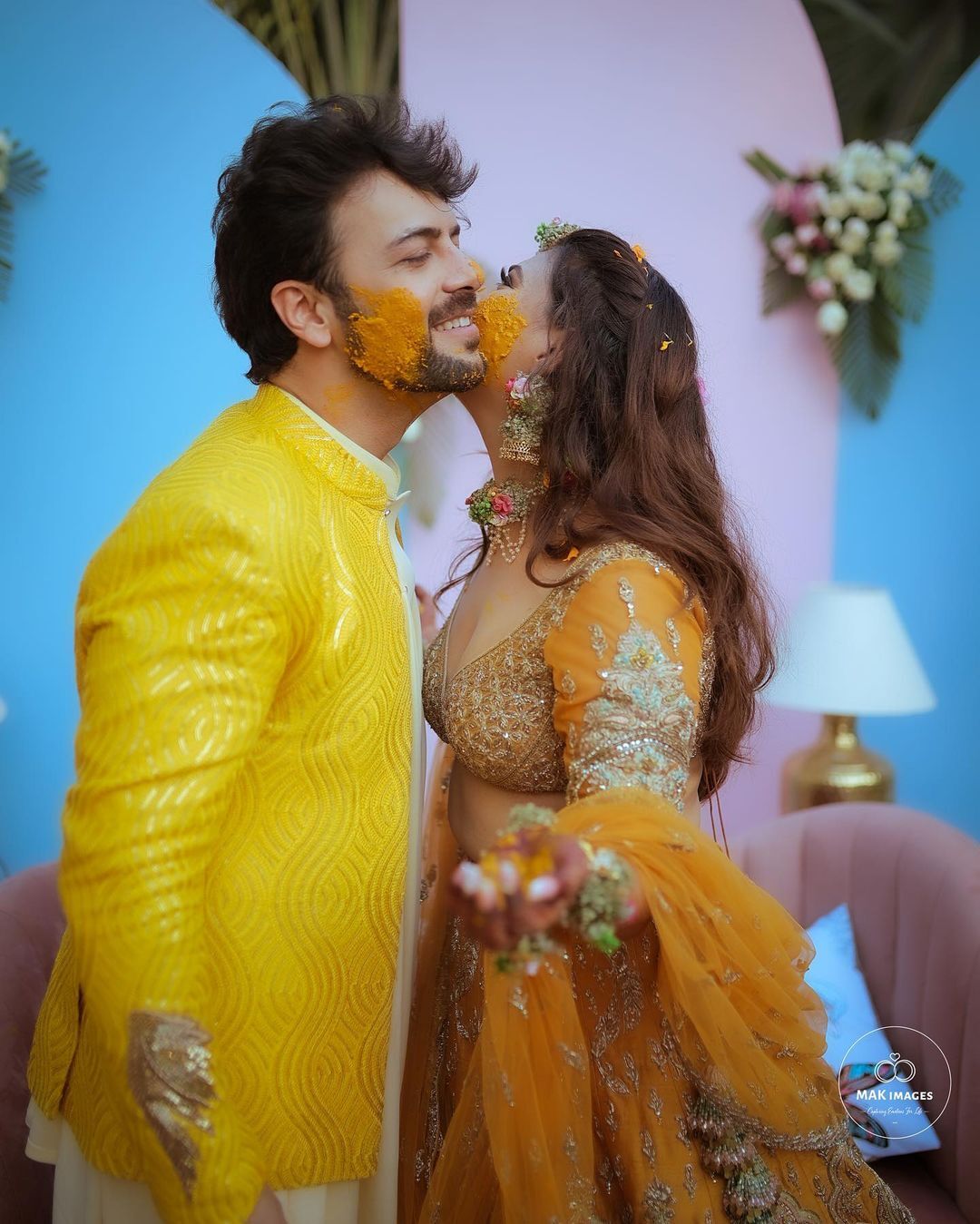 Sanjay Gagnani & Poonam Preet Dazzle At Their Haldi, Mehndi & Sangeet Functions