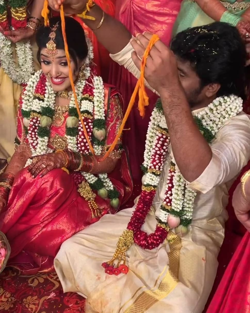Thirumanam Serial Actors Sidhu and ShreyaAnchan Wedding