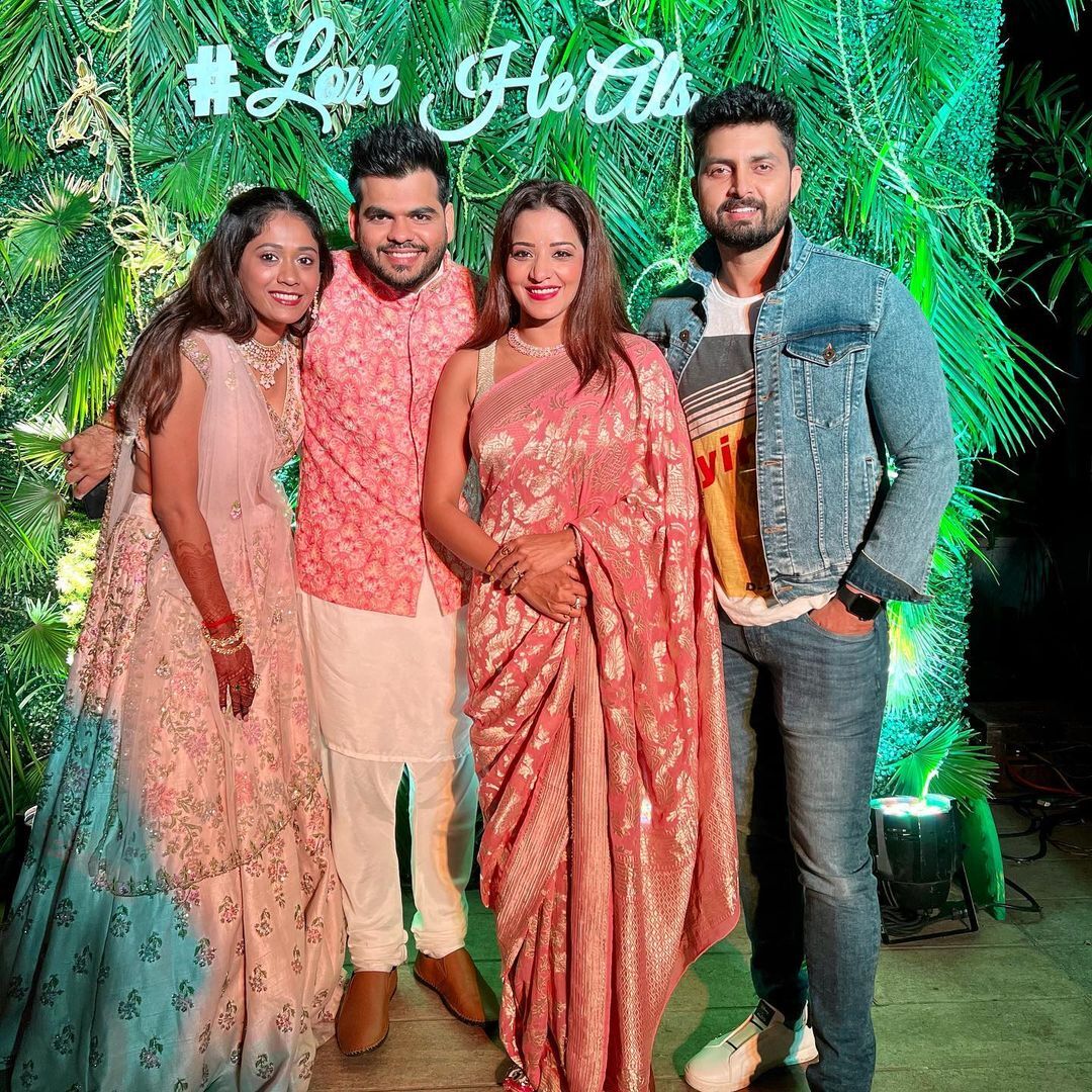 Shehnaaz Gill, Hina Khan, Jasmin Bhasin & Others Attend Friend’s Engagement Party; Monalisa Shares Adorable Pictures With Sana