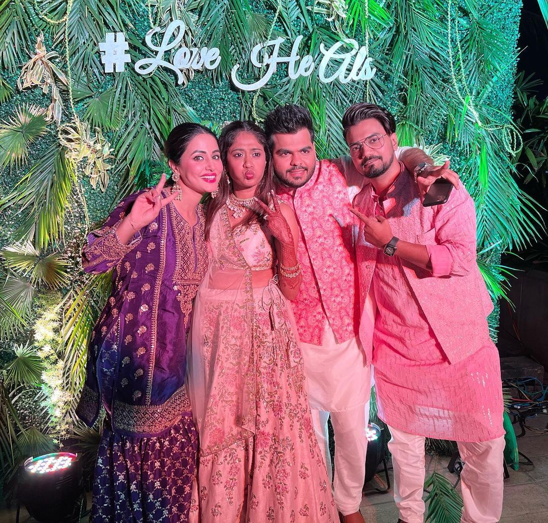 Shehnaaz Gill, Hina Khan, Jasmin Bhasin & Others Attend Friend’s Engagement Party; Monalisa Shares Adorable Pictures With Sana