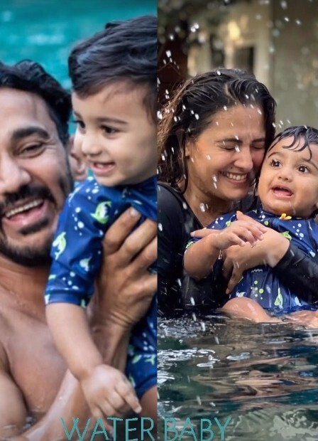 Anita Hassanandani & Rohit Reddy Celebrate Their Little Munchkin Aaravv First Birthday