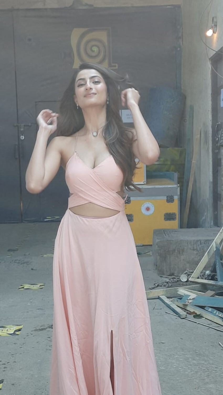 Palak Tiwari snapped at Filmistan studio