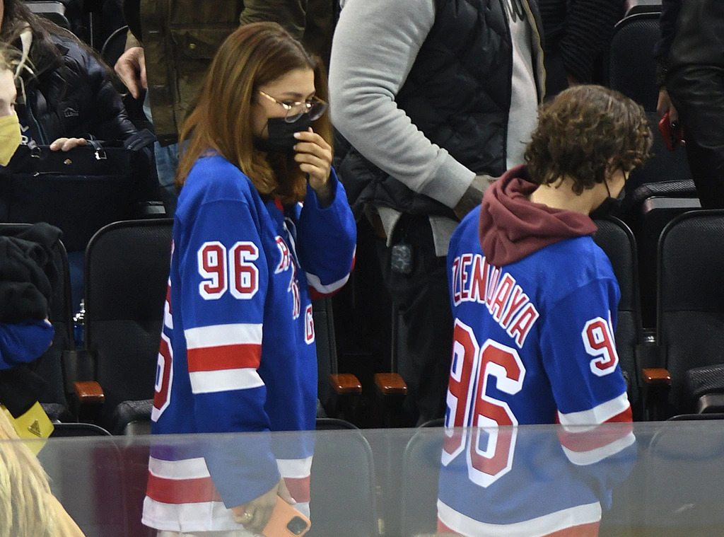 Tom Holland And Zendaya Give Couples Goal By Wearing Matching Jerseys During Hockey Game