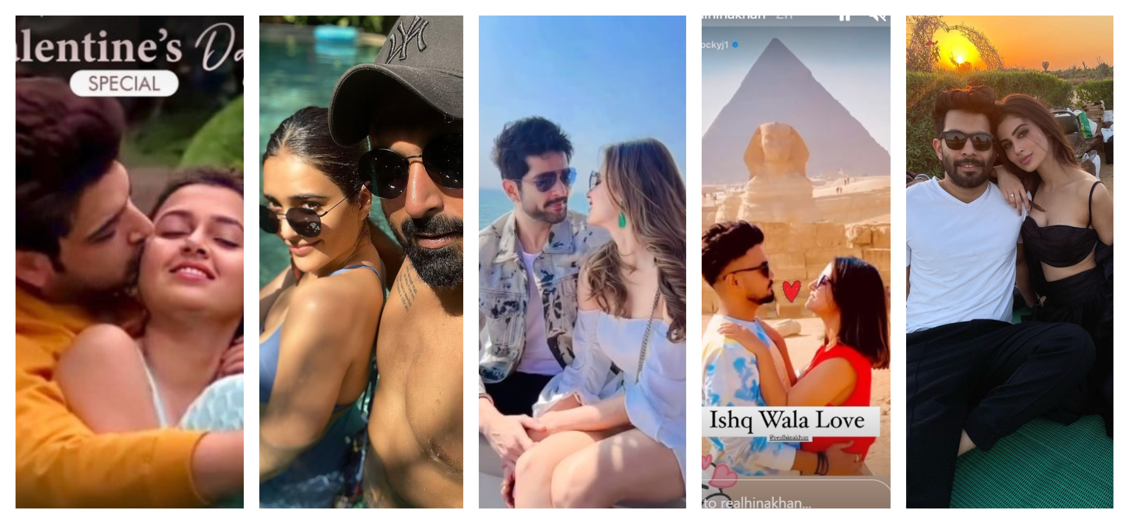 Valentine's Day 2022: TejRan, ShaRa, Karishma Tanna, Mouni Roy, Neha Kakkar, Hina Khan & Other Celebs Share Mushy Pics