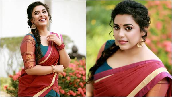 സാരിയില്‍ വേറിട്ട ലുക്കില്‍  ജുവല്‍ മേരി, ചിത്രങ്ങള്‍ നോക്കൂ