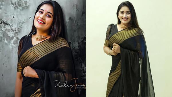 സാരിയില്‍ സ്റ്റൈലന്‍ ലുക്കില്‍ അനുമോള്‍, ചിത്രം നോക്കൂ