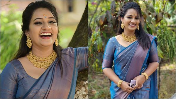 പട്ട് സാരിയില്‍ സുന്ദരിയായി പ്രതീക്ഷ, പുതിയ ചിത്രങ്ങള്‍ നോക്കൂ