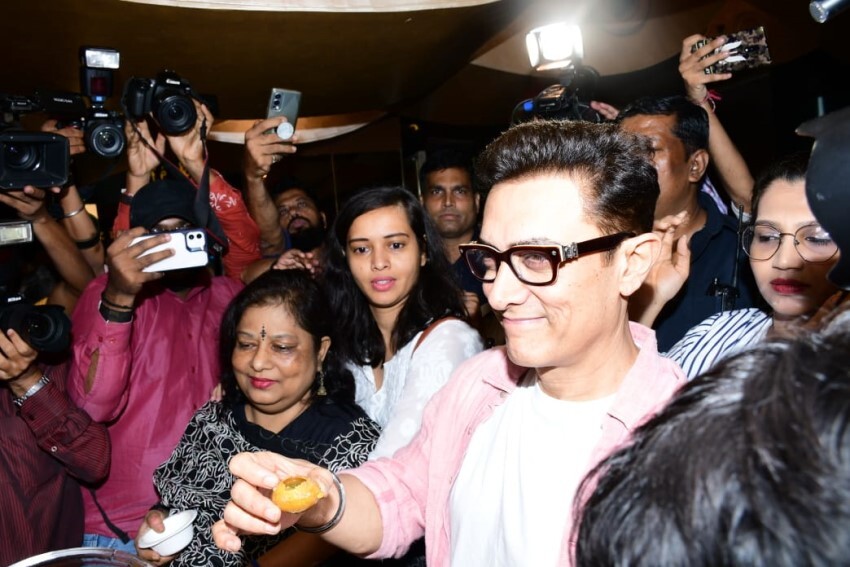 Aamir Khan at Laal Singh Chaddha trailer preview