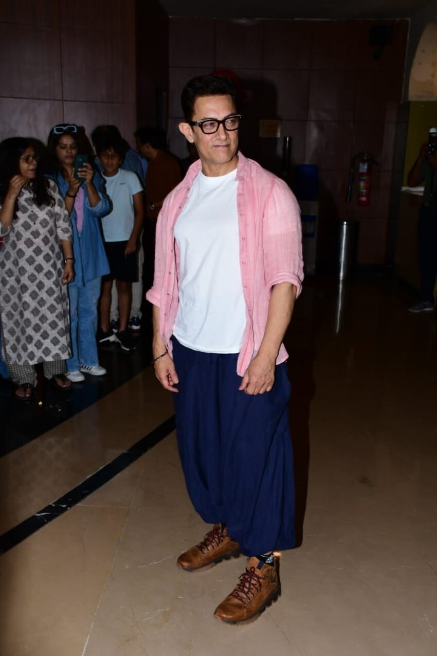 Aamir Khan at Laal Singh Chaddha trailer preview