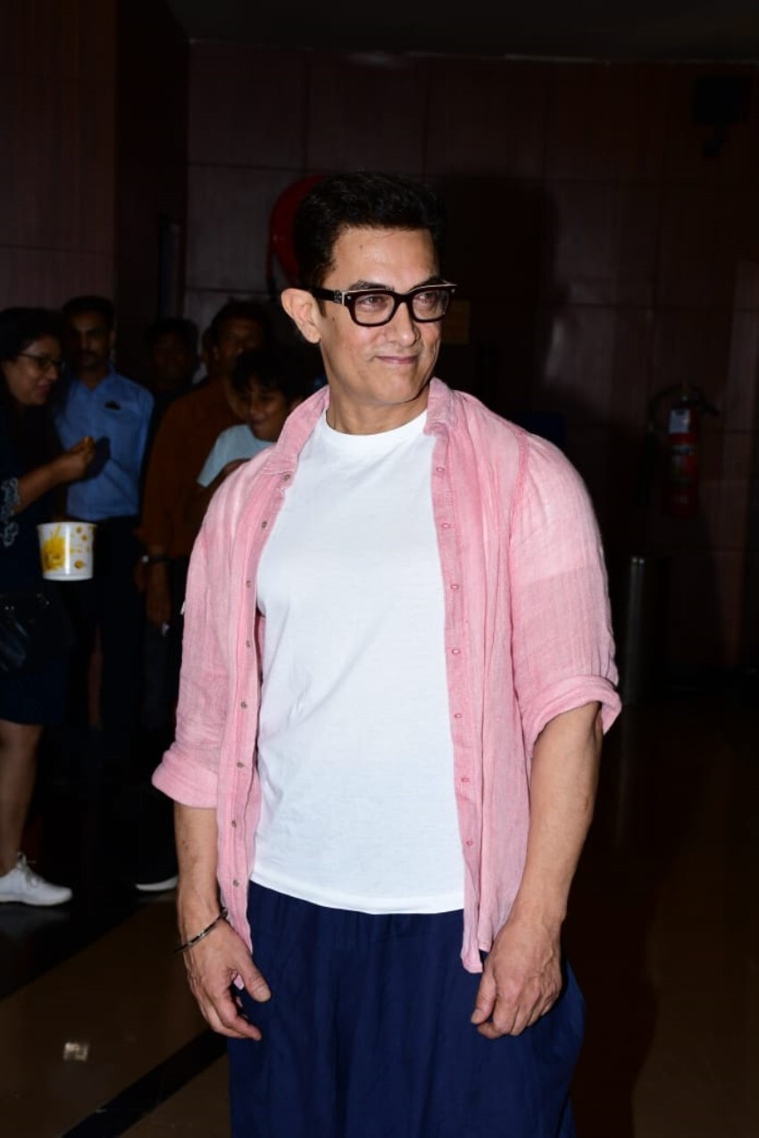 Aamir Khan at Laal Singh Chaddha trailer preview