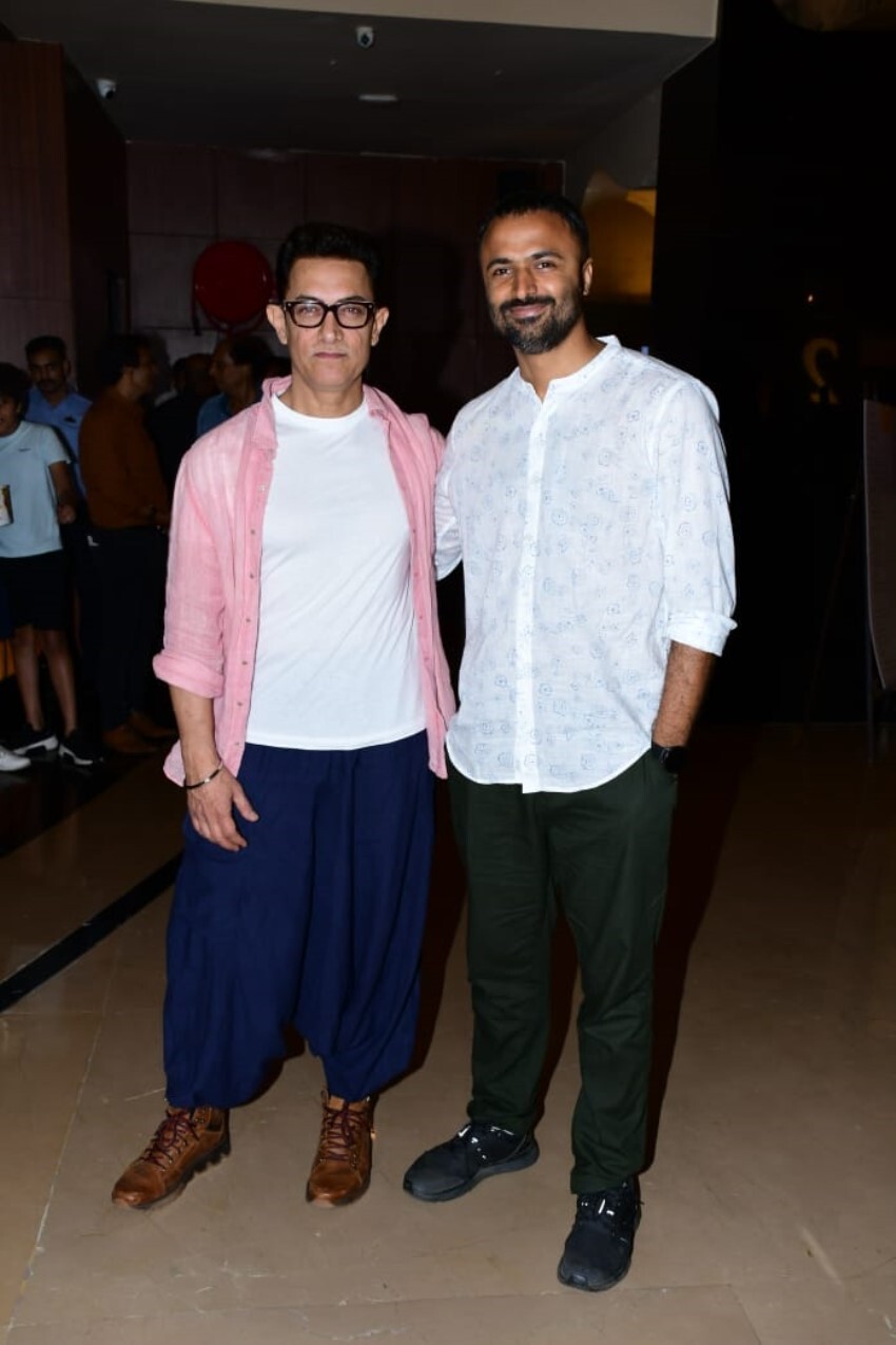Aamir Khan at Laal Singh Chaddha trailer preview