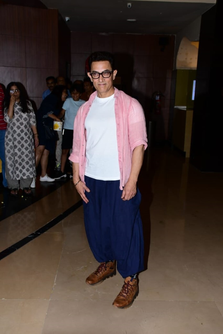 Aamir Khan at Laal Singh Chaddha trailer preview