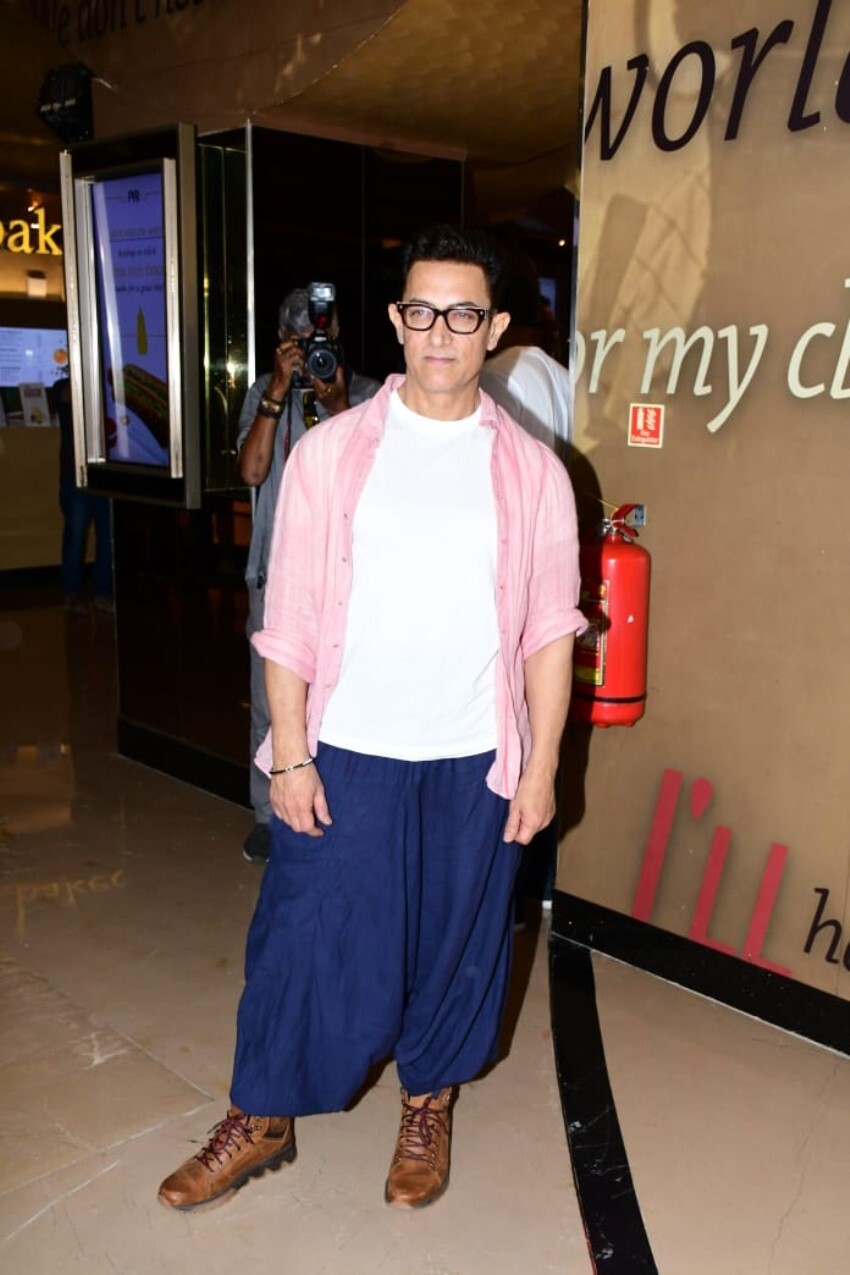 Aamir Khan at Laal Singh Chaddha trailer preview