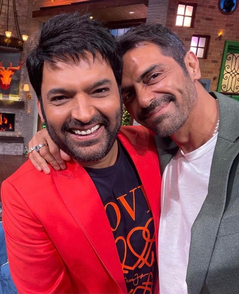 Arjun Rampal and Kangana Ranaut on the sets of Kapil Sharma Show