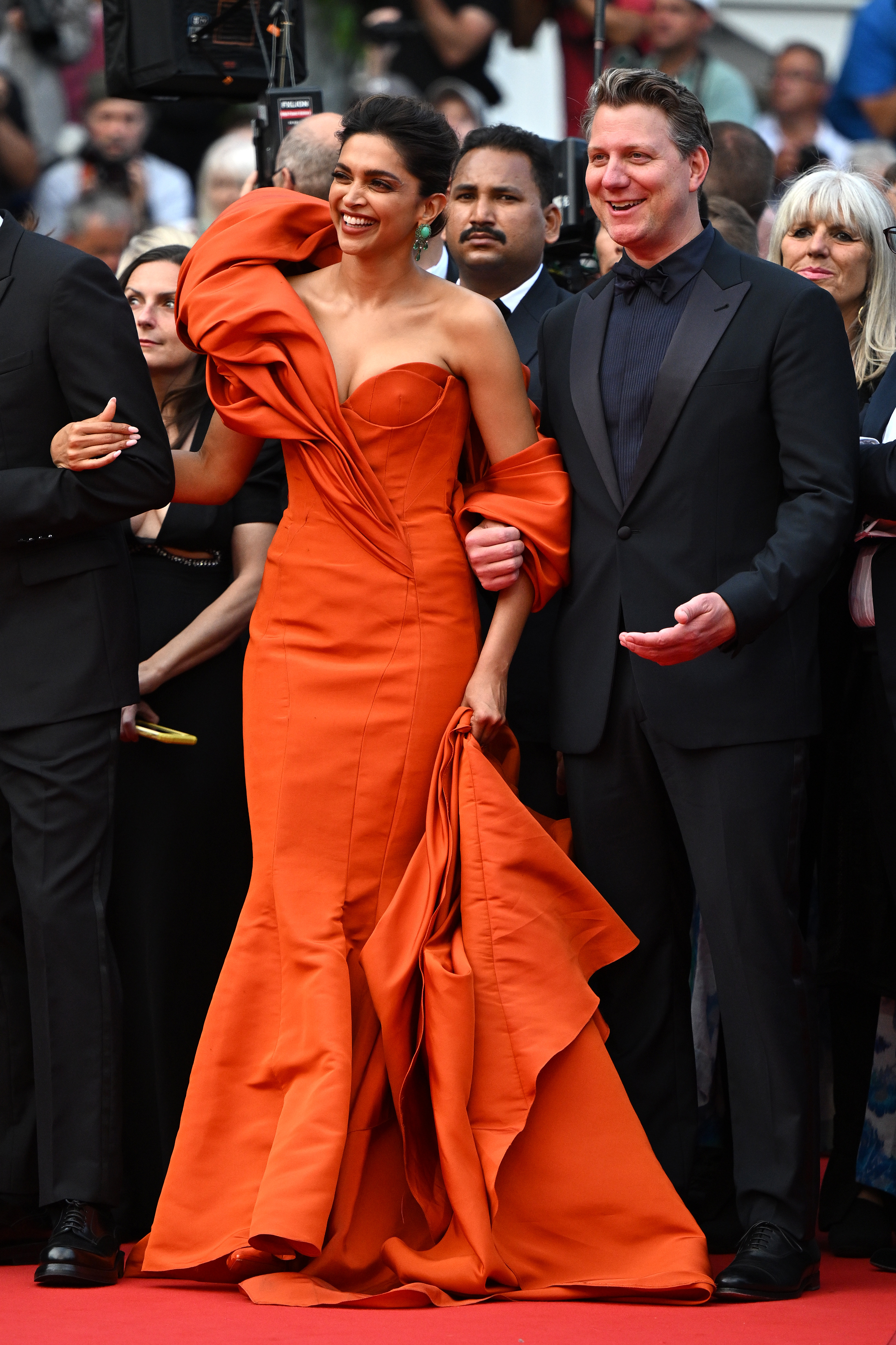 Cannes 2022: Deepika Padukone Casts A Spell In An Orange Gown