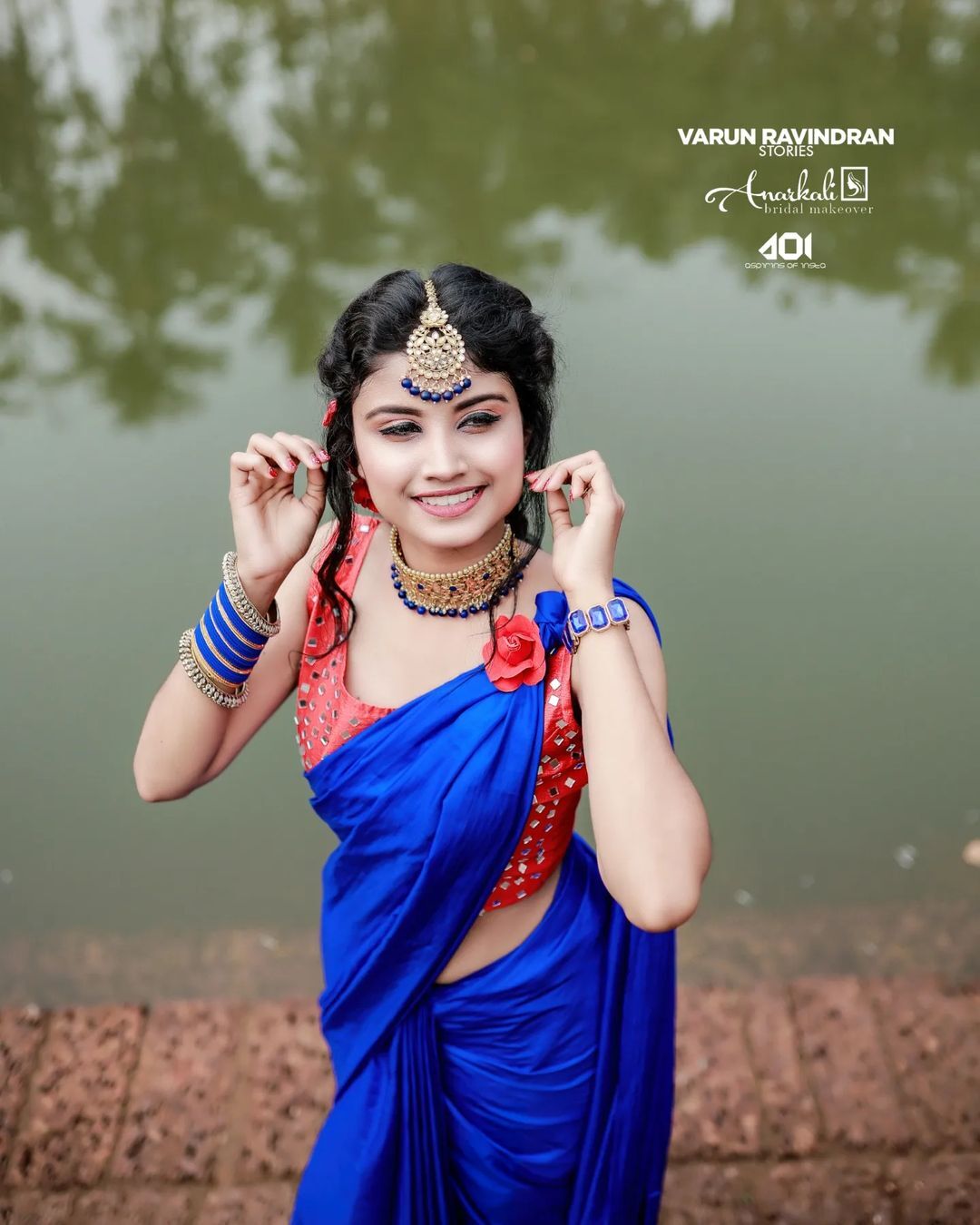 നീല സാരിയിൽ സുന്ദരിയായി കലാഭവൻ നന്ദന, ലേറ്റസ് ചിത്രങ്ങളിതാ