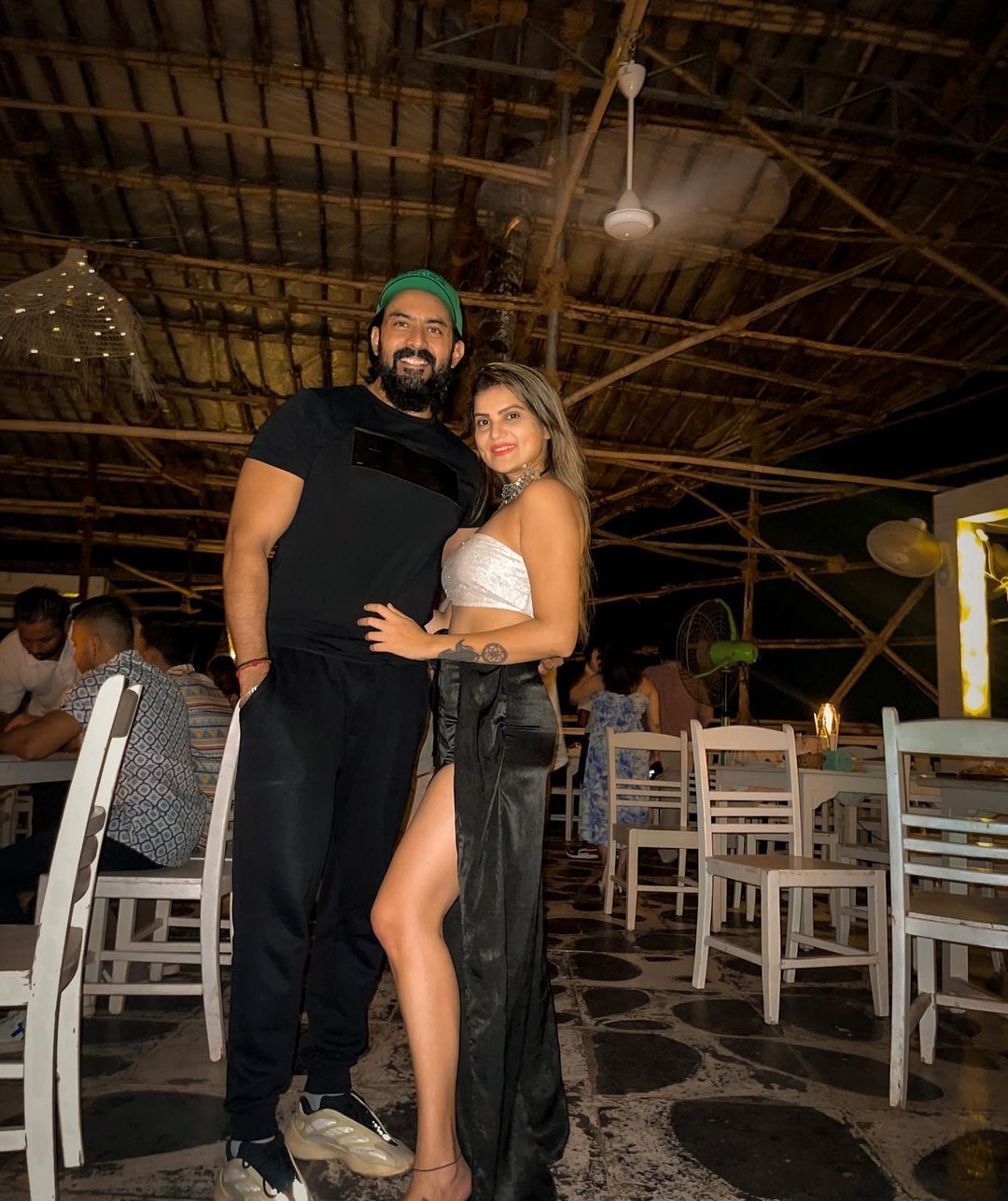 Karthik Jayaram With Rumour Girl Friend Aparnna Samanta
