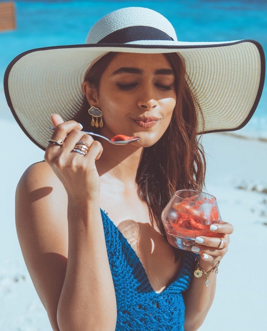 Pooja Hegde Enjoys Her Maldives Vacation