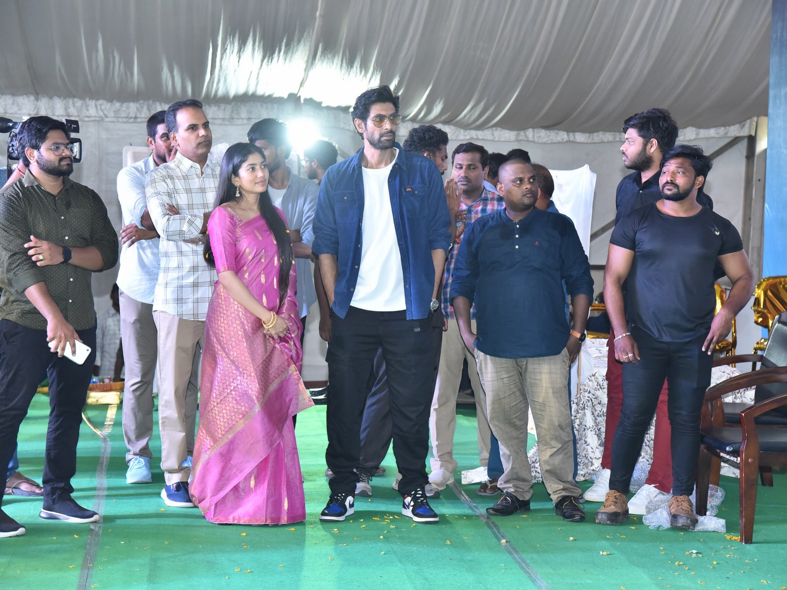 Sai Pallavi Rana Dagubbati (Virataparvam)  Team Visited Vignan College in Guntur