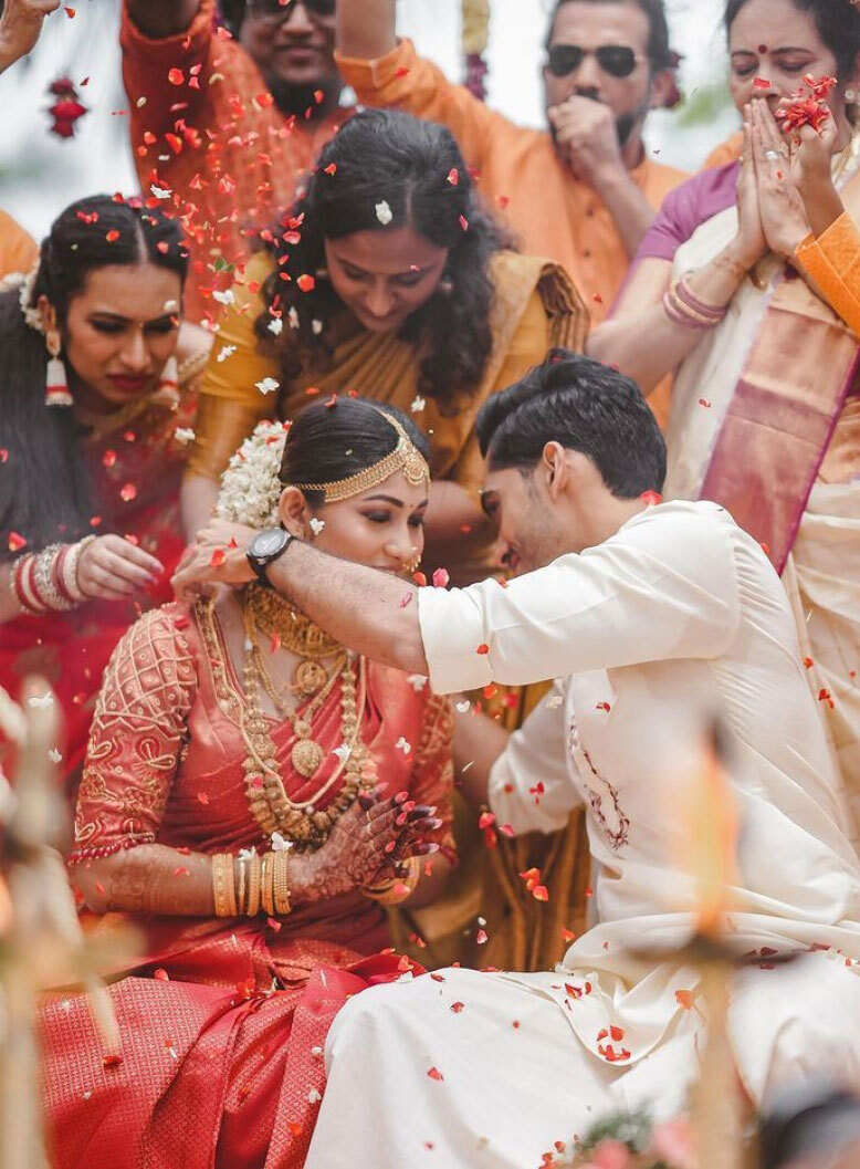 Vishak Nair And Jayapria Nair Narriage Photos