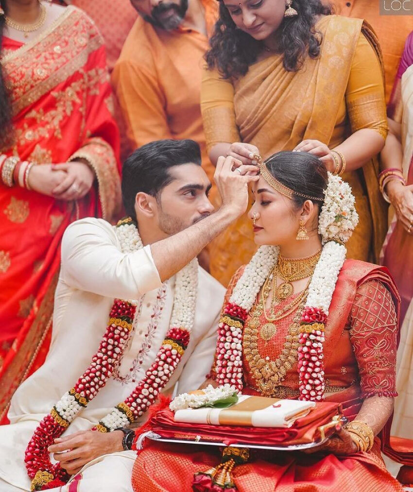 Vishak Nair And Jayapria Nair Narriage Photos